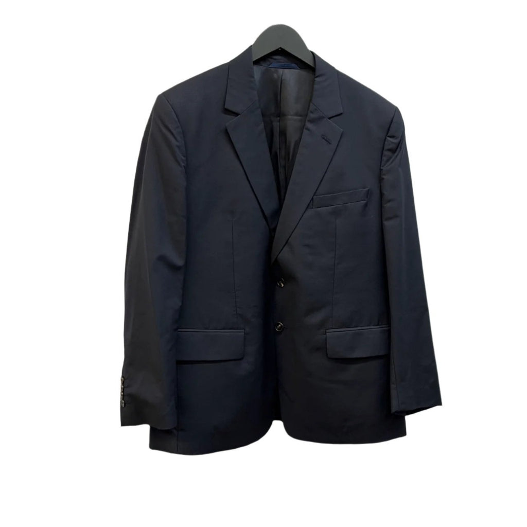 Aquascutum Navy Wool Single Breasted Blazer Size 44S - Spitalfields Crypt Trust