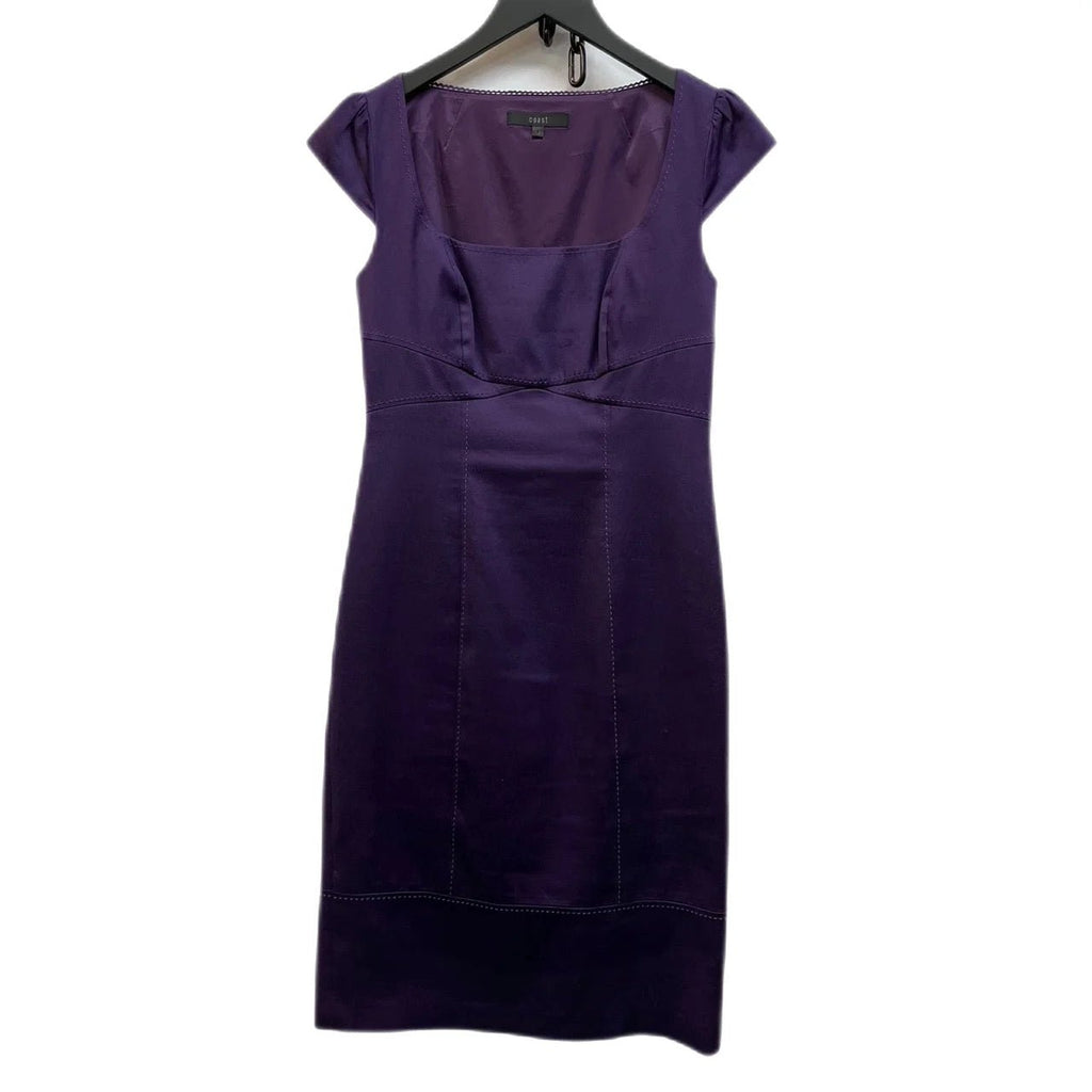 Coast Purple Occasion Pencil Dress Size 10 - Spitalfields Crypt Trust