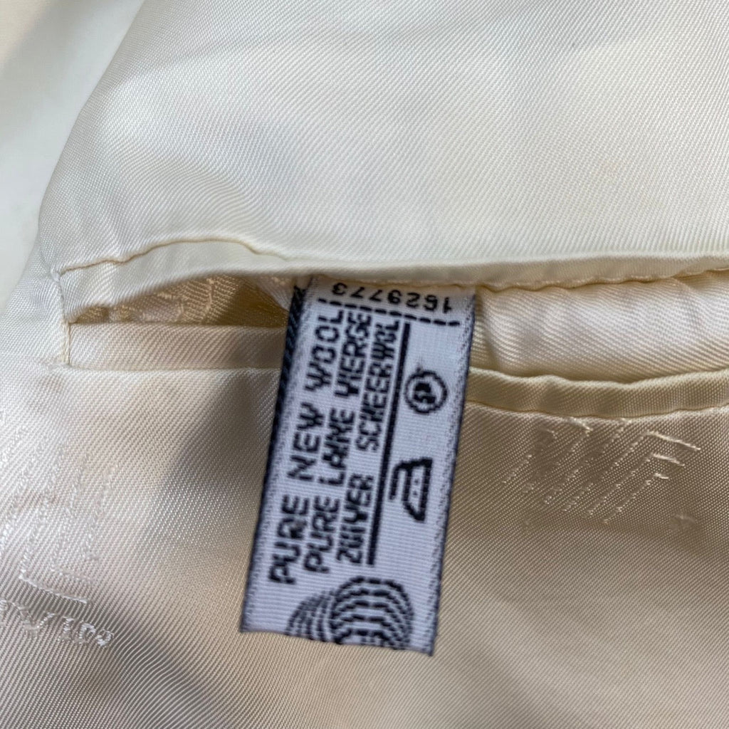 Lanvin Cream Double Breasted Pure New Wool Blazer Size 50 - Spitalfields Crypt Trust