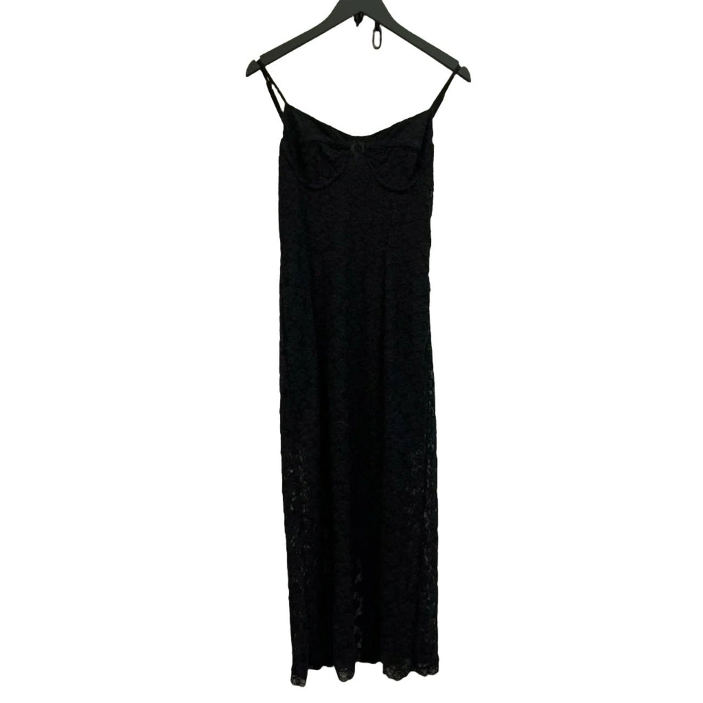 Love Shack Fancy Black Sima Midi Dress Size L - Spitalfields Crypt Trust