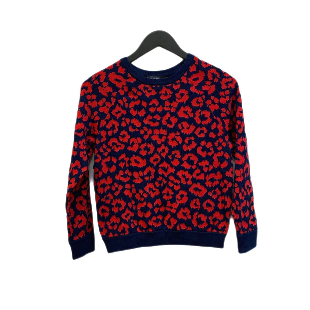 Marc By Marc Jacobs Navy, Red Animal Print Jumper Size XS - Spitalfields Crypt Trust