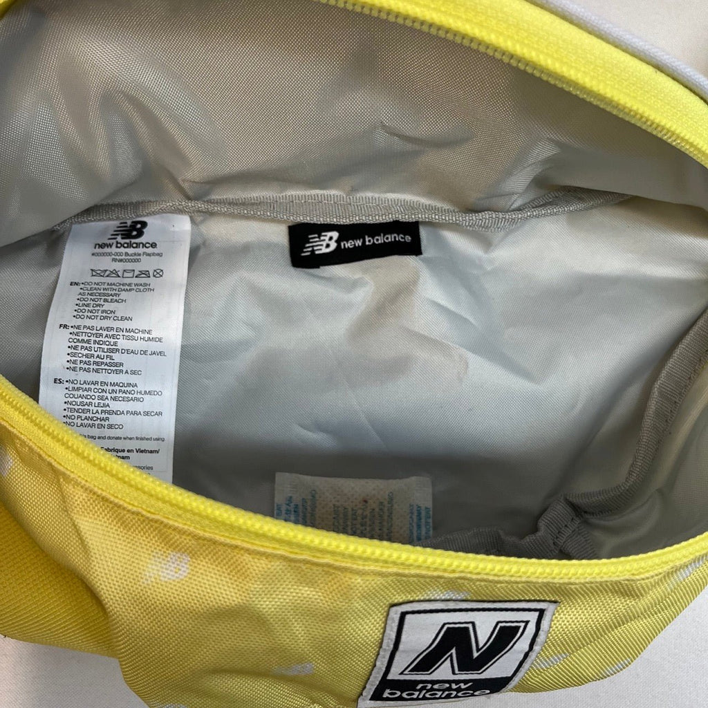 New Balance Yellow, White Printed Waist Bag Size One Size - Spitalfields Crypt Trust