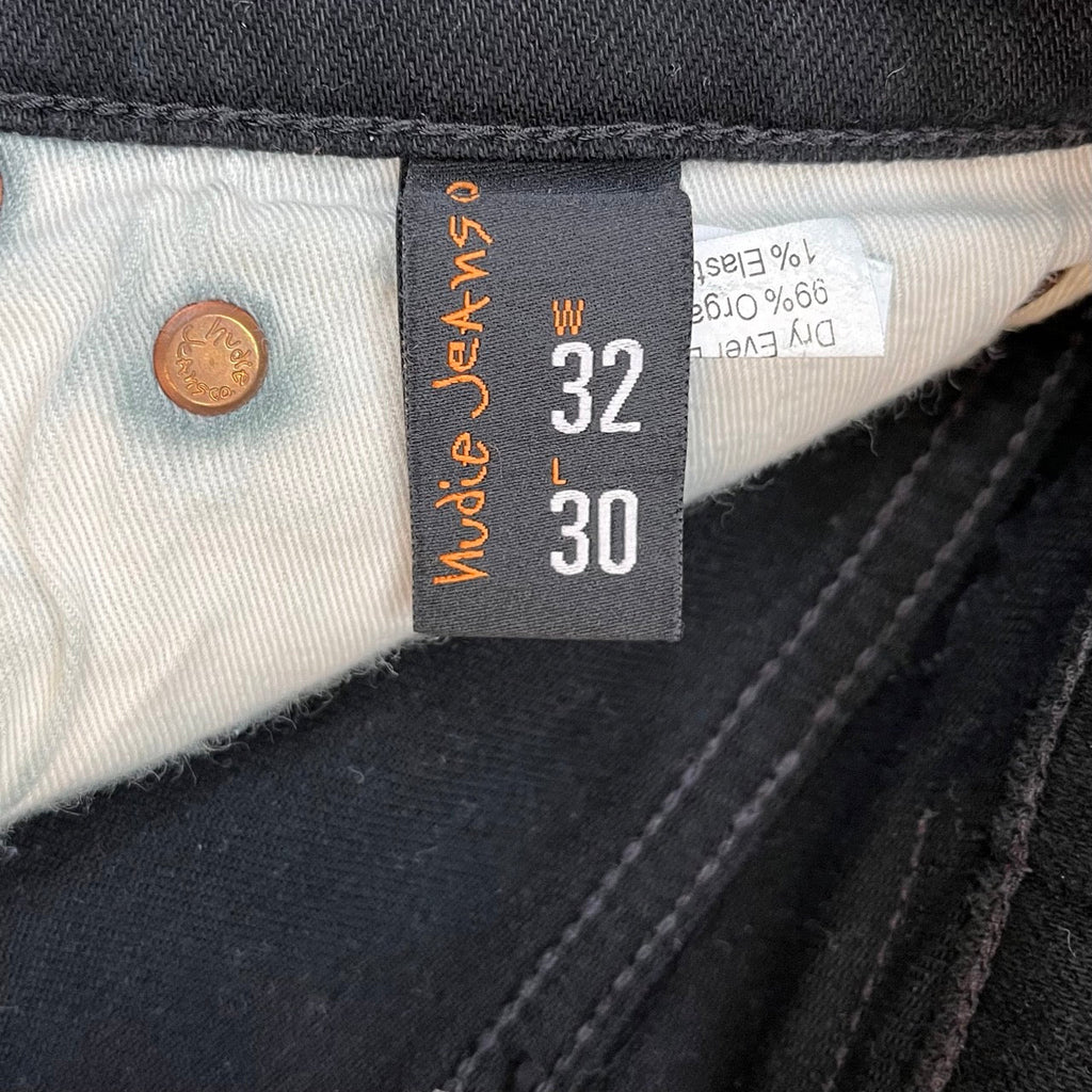 Nudie Jeans Co Black Skinny Shorts Size W32 - Spitalfields Crypt Trust