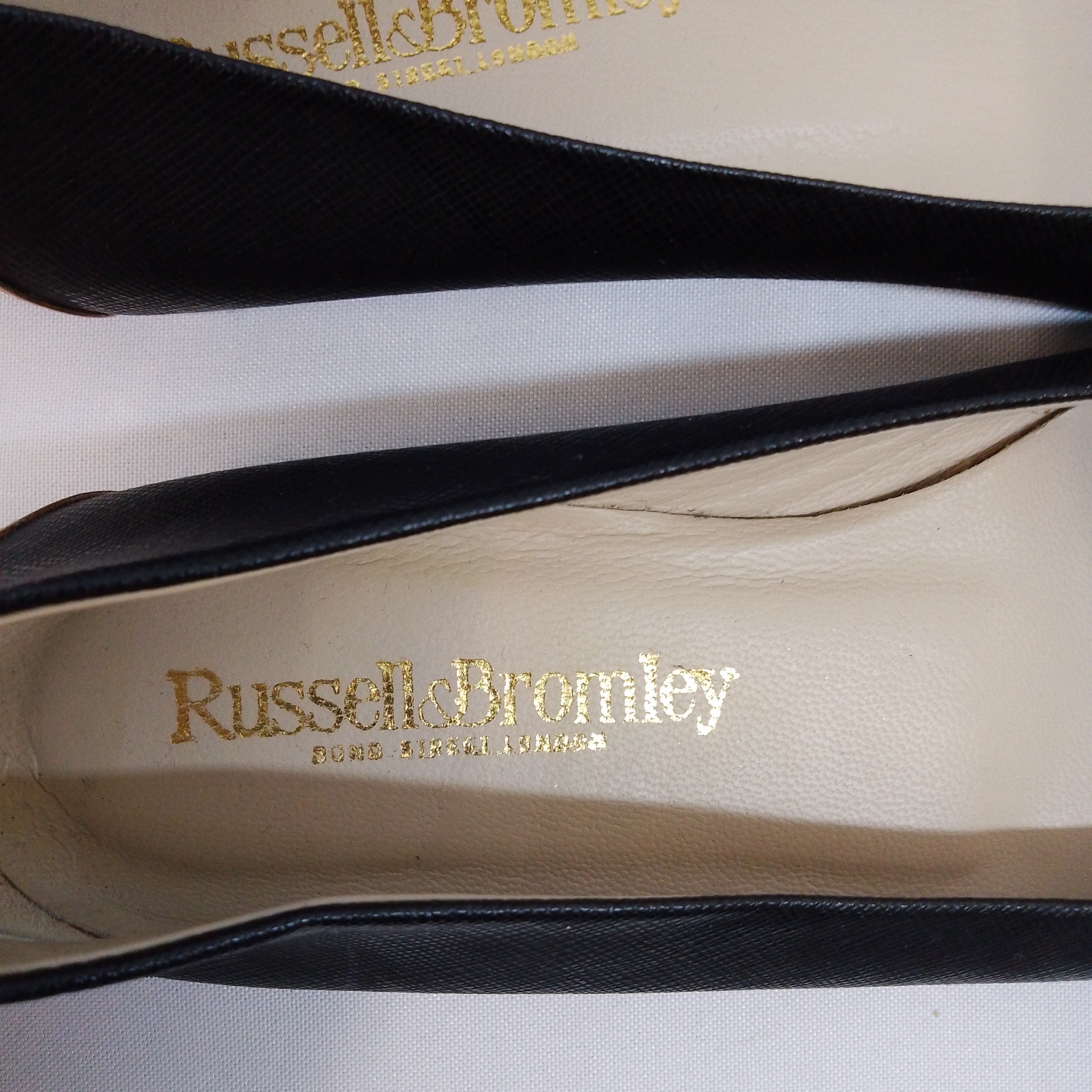 Russell & Bromley Black, Copper Ballet Flats Size EUR 37 - Spitalfields ...