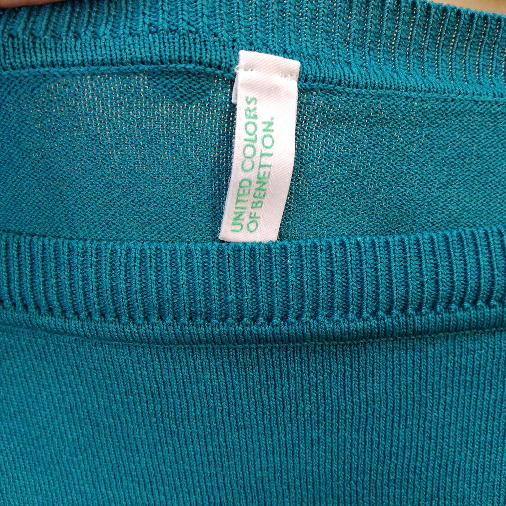 United Colours Of Benetton. Multicoloured Colour Block Knit T-Shirt Size XS - Spitalfields Crypt Trust