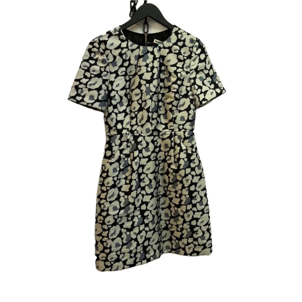 Whistles Cream, Black, Grey Animal Print Dress Size UK 8 - Spitalfields Crypt Trust