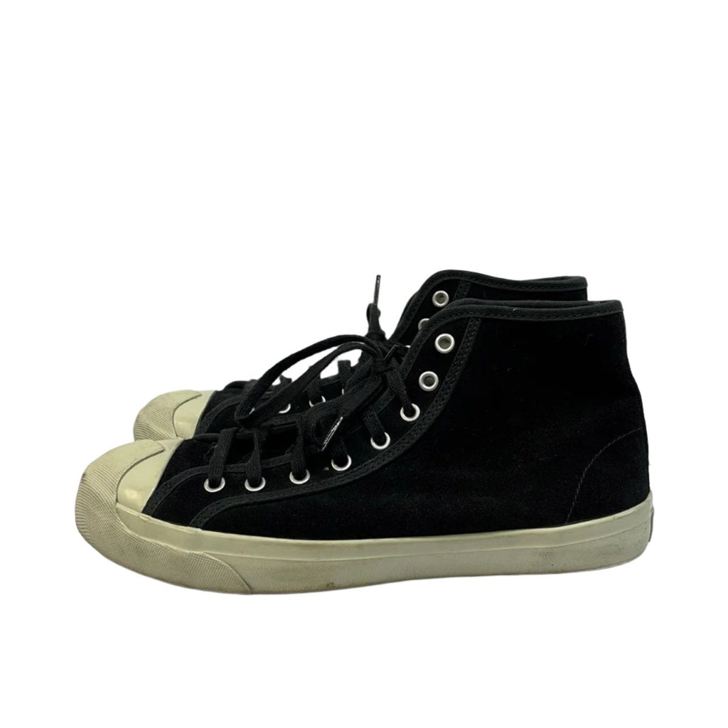 YMC Black, Cream Suede High Top Sneakers Size UK 5 - Spitalfields Crypt Trust