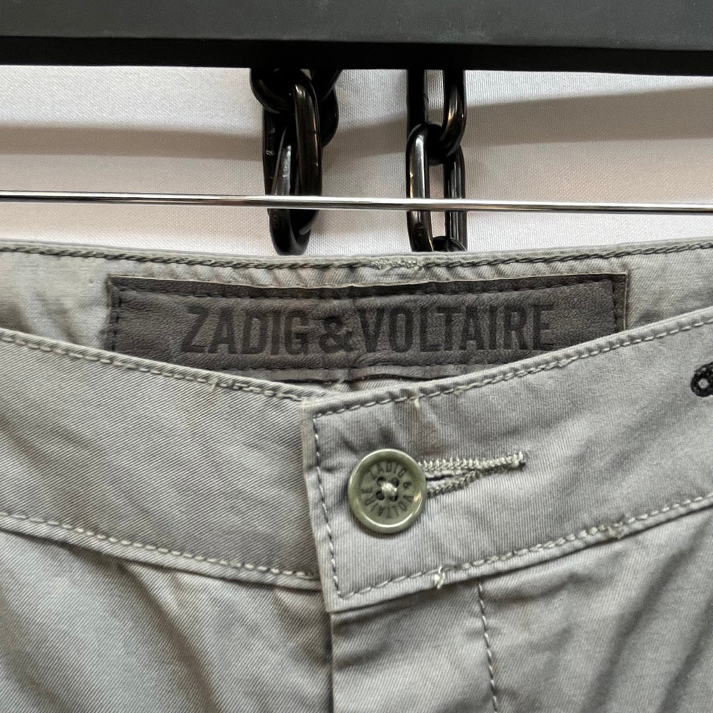 Zadig & Voltaire Grey Straight Leg Trousers Size EUR 36 - Spitalfields Crypt Trust