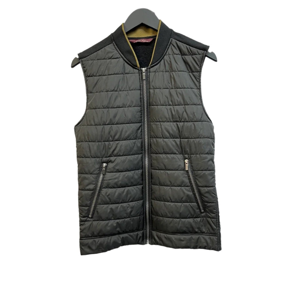 Zara Man Black Zip Up Gilet Size L - Spitalfields Crypt Trust