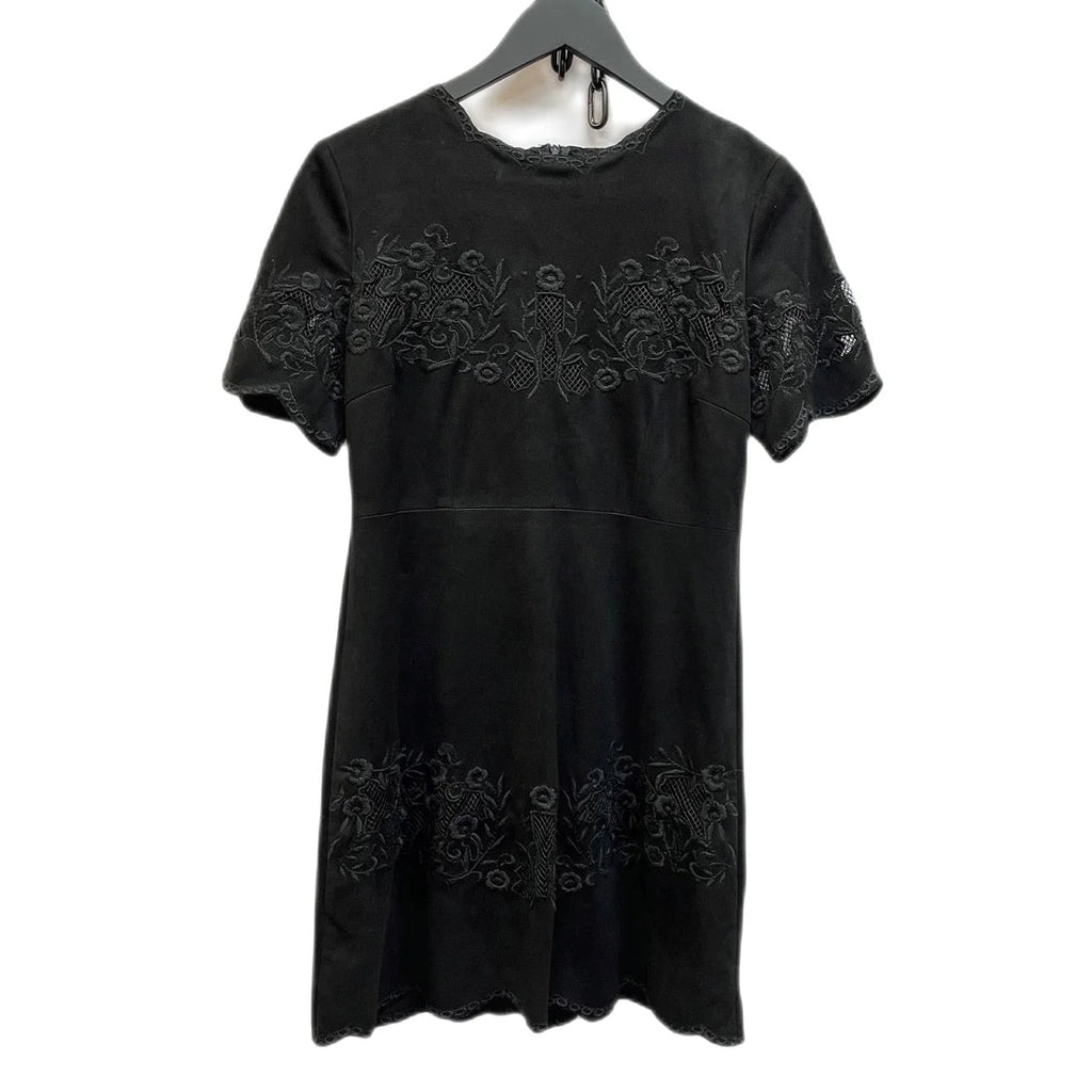 Zara Woman Black Floral Embroidery Dress Size EUR M - Spitalfields Crypt Trust