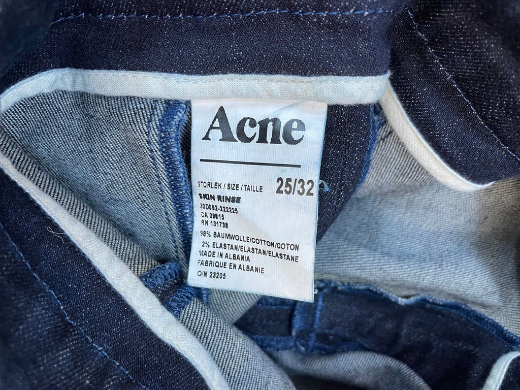 ACNE Navy Skinny Jeans Size 25/32 - Spitalfields Crypt Trust