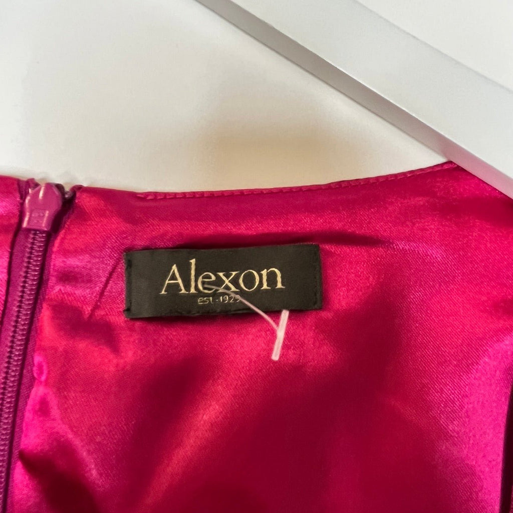 Alexon Pink Pleated Details V Neck Sleeveless Occasion Dress Size UK 16 - Spitalfields Crypt Trust