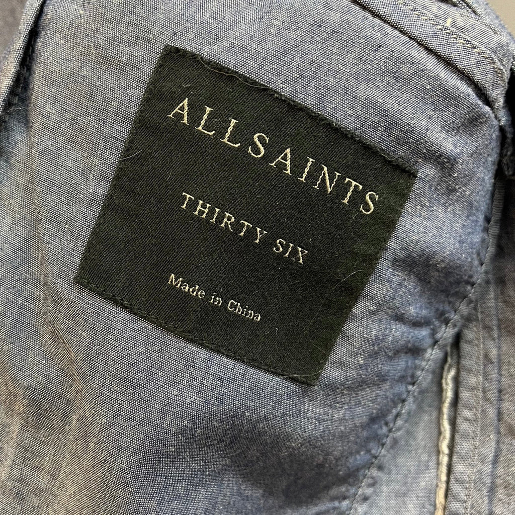 All Saints Blue Renfield Jacket Size 36 - Spitalfields Crypt Trust