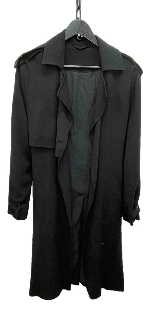ALLSAINTS Black Trench Coat Size UK 10 - Spitalfields Crypt Trust