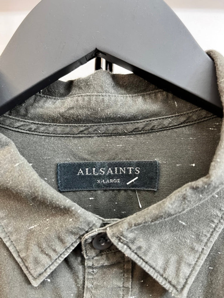 ALLSAINTS Grey Long Sleeve Shirt Size XL - Spitalfields Crypt Trust