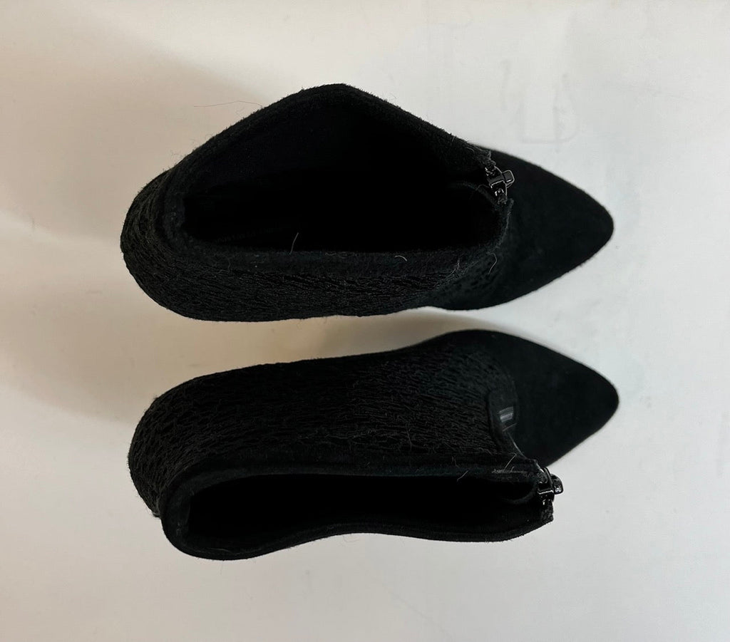 Anastasia Radevich Black Heeled Ankle Boots UK Size 4 EUR 37 - Spitalfields Crypt Trust