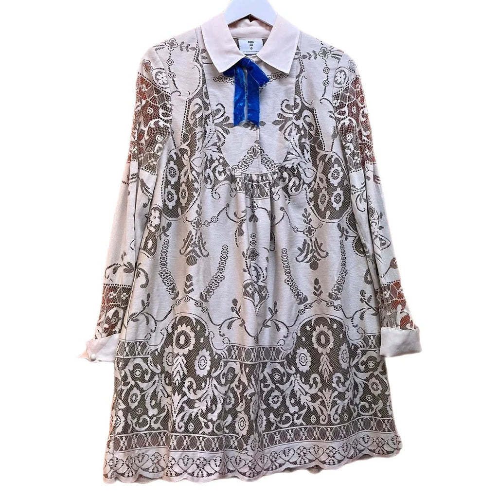 Anna Sui Ivory 20th Anniversary Collection Lace Dress Size M - Spitalfields Crypt Trust