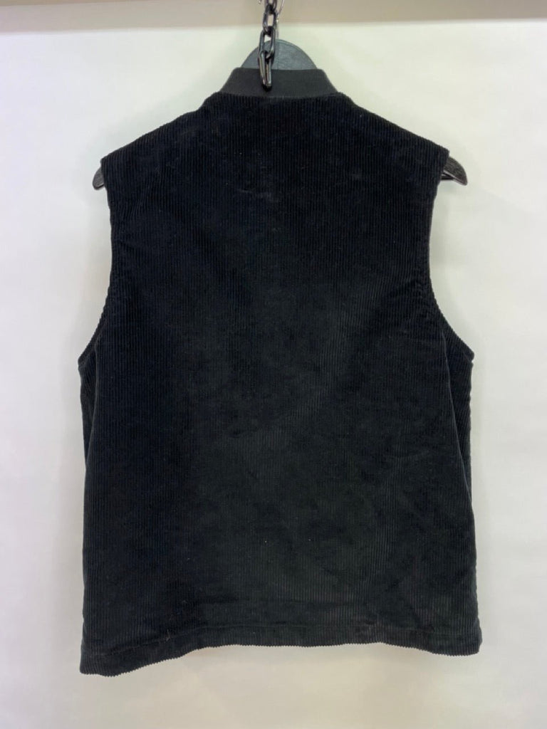 ASOS Black Velvet Vest Size M - Spitalfields Crypt Trust
