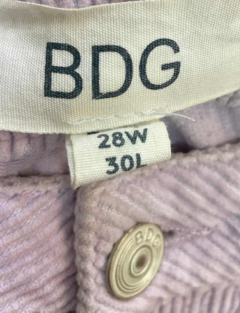 BDG Lavender Corduroy Trousers Size W28 L30 - Spitalfields Crypt Trust