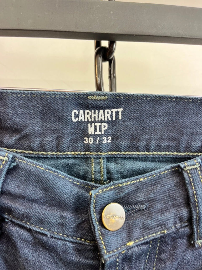 CARHARTT WIP Navy Texas Pants Size 30x32 - Spitalfields Crypt Trust