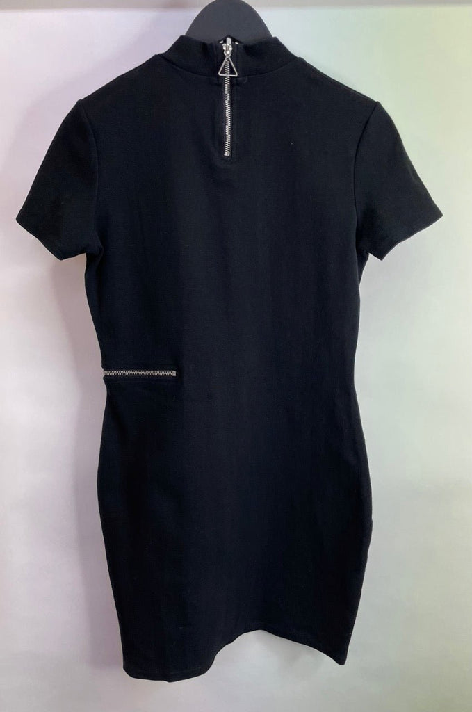 CHEAP MONDAY Black High Neck Mini Dress Size L - Spitalfields Crypt Trust