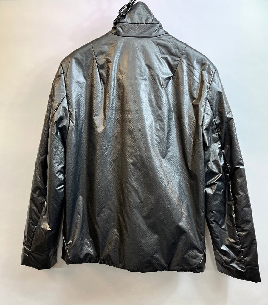 COS Whale Grey Metallic Puffer Jacket Size S - Spitalfields Crypt Trust