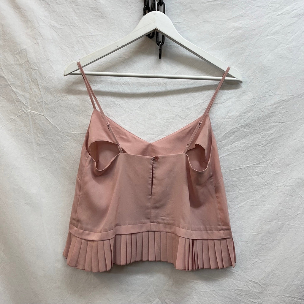 French Connection Light Pink Pleated Hem Camisole Size S - Spitalfields Crypt Trust