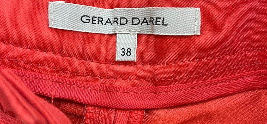 GERARD DAREL Coral Crop Trousers Size 38 - Spitalfields Crypt Trust