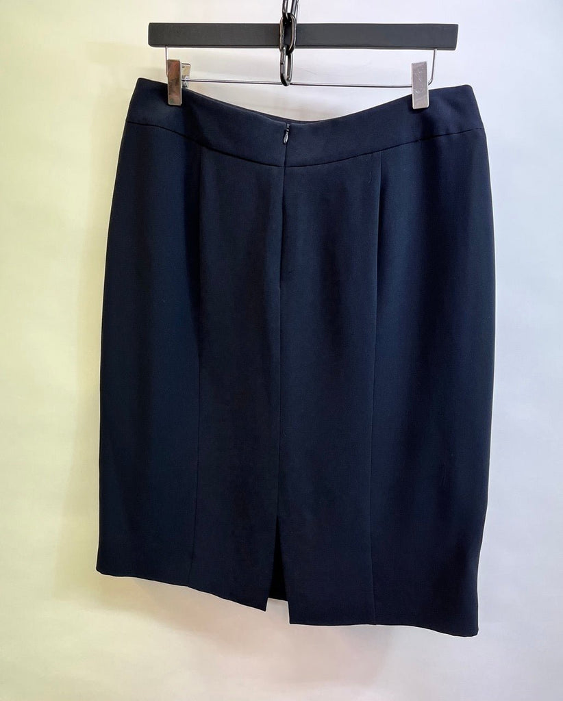GIORGIO ARMANI Navy Pencil Skirt Size 48 - Spitalfields Crypt Trust