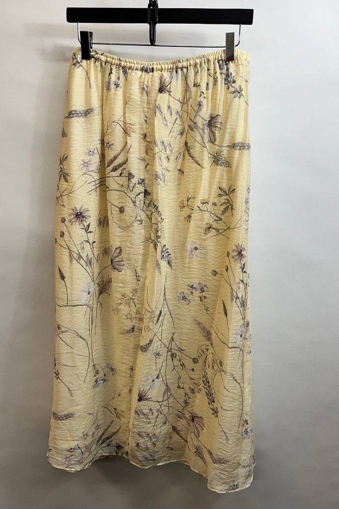 H&M Buttermilk, Multi-coloured Floral Print Skirt Size EUR S - Spitalfields Crypt Trust