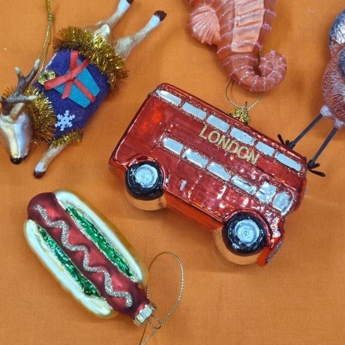 Hot Dog Kitsch Christmas Tree Decoration - Spitalfields Crypt Trust