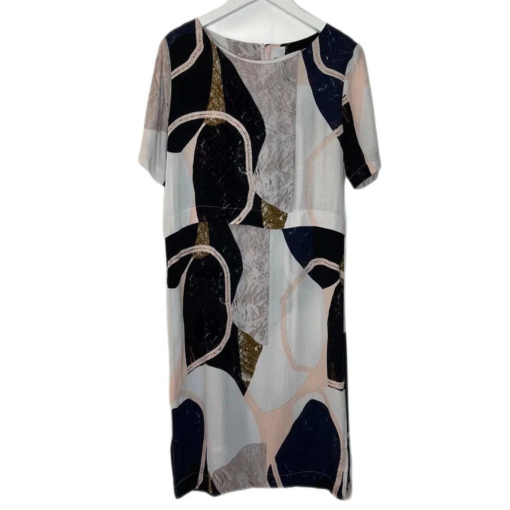 Ichi Multicoloured Printed Short Sleeve Celima Dr Dress Size S - Spitalfields Crypt Trust