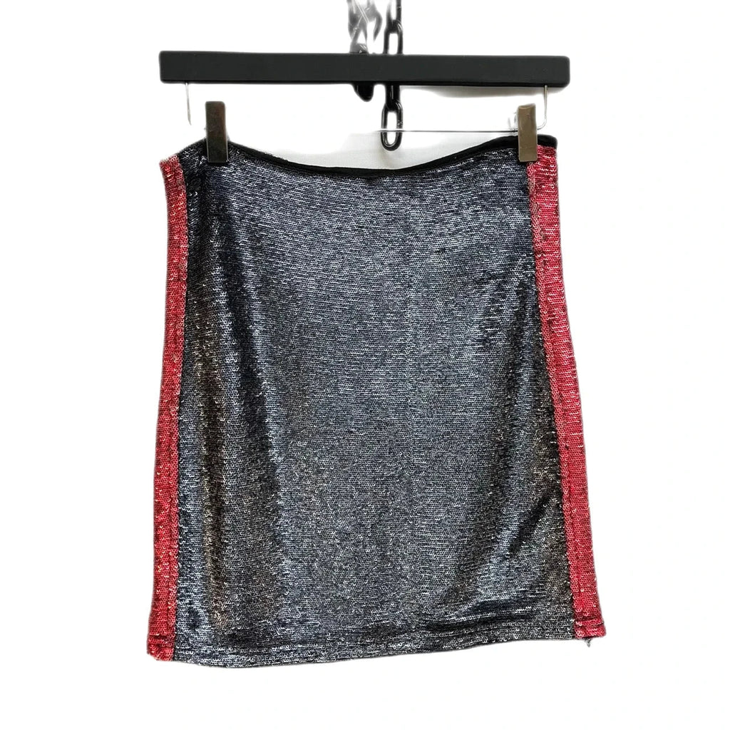Iro Black, Red Colline Sequin Mini Skirt Size 0 - Spitalfields Crypt Trust