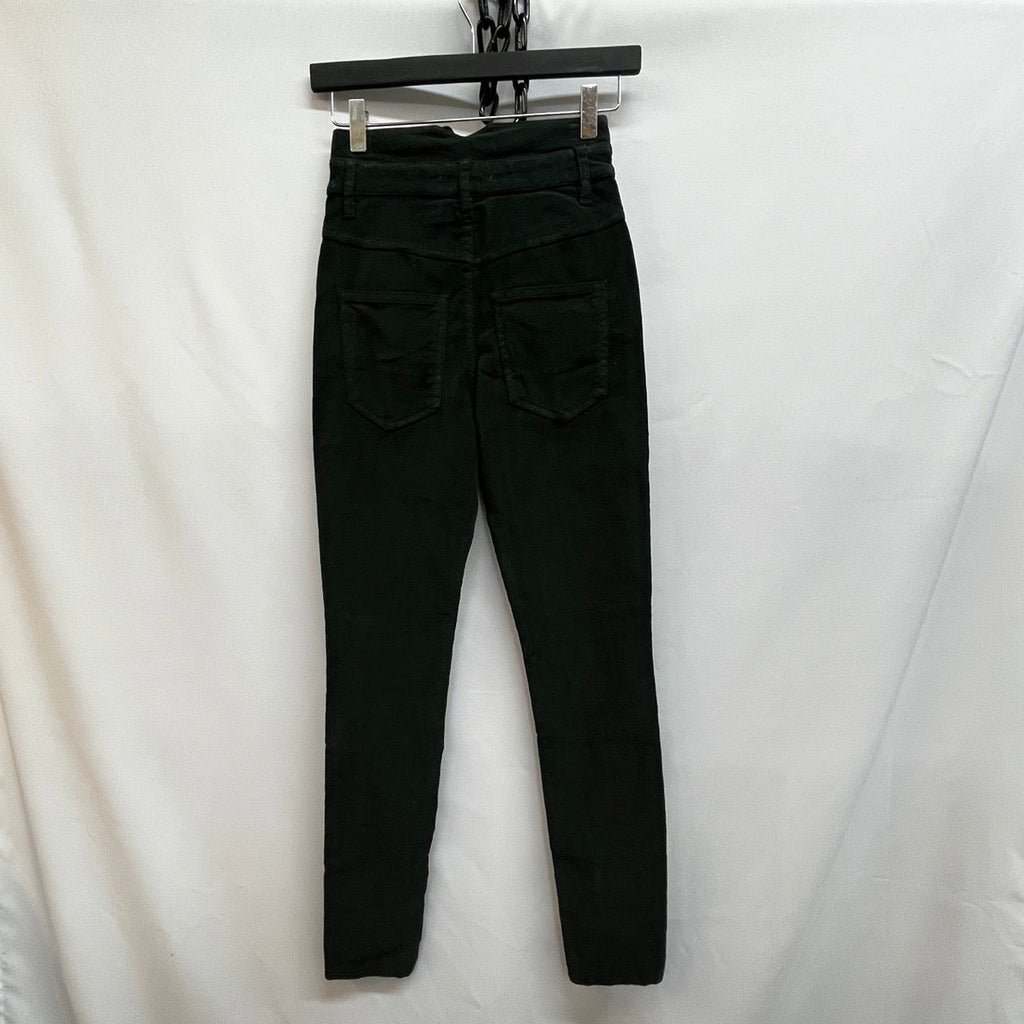 Isabel Marant Etoile Dark Green High Waisted Corduroy Trousers Size 34 - Spitalfields Crypt Trust