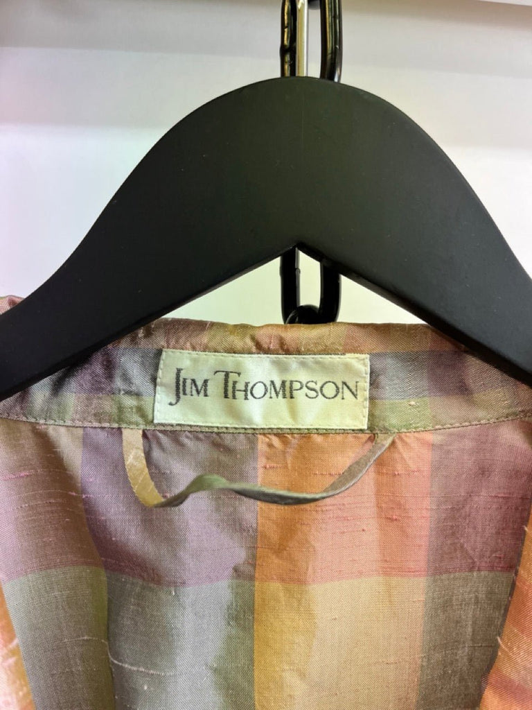 JIM THOMPSON Multi-coloured Check Robe Size M - Spitalfields Crypt Trust