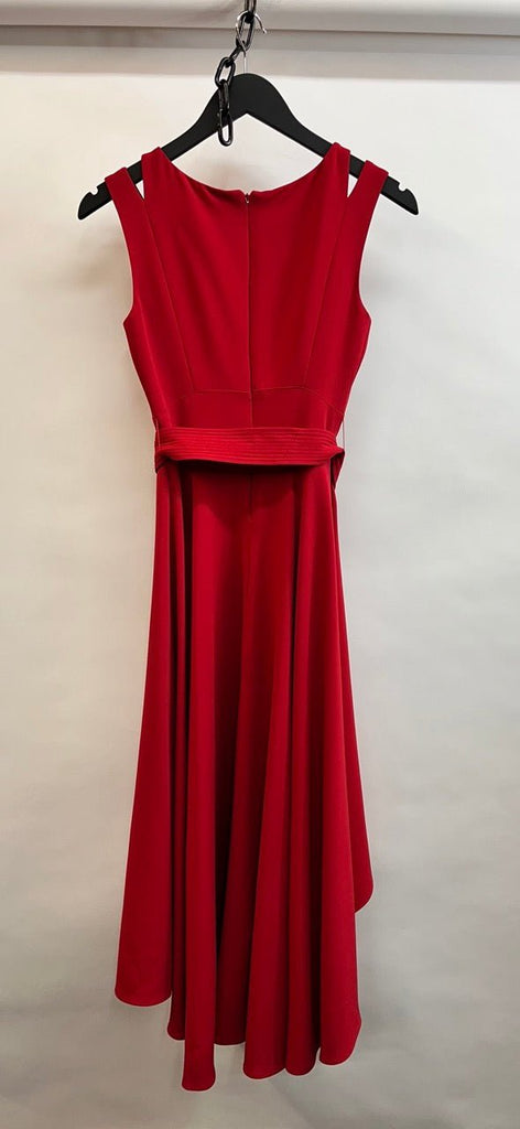 KAREN MILLEN Red Tie Belt Midi Dress Size UK 6 - Spitalfields Crypt Trust