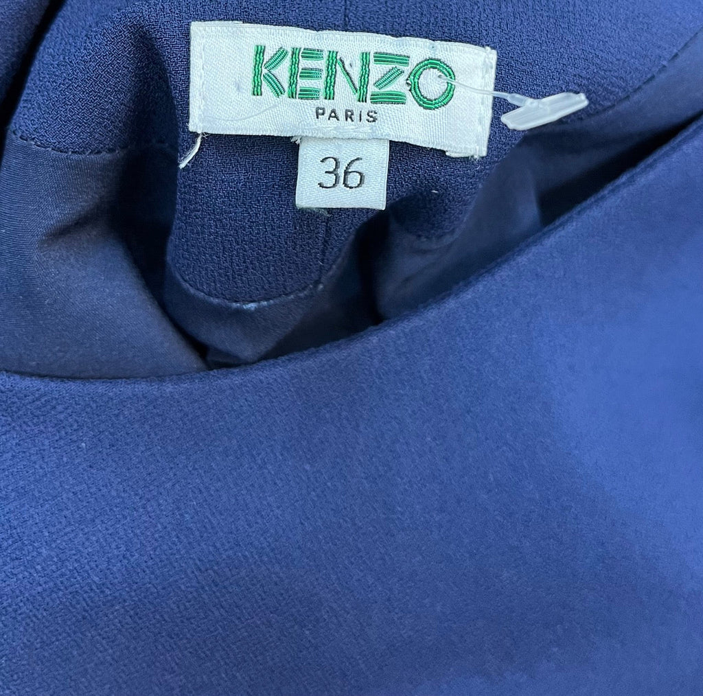 KENZO Navy Boat Neck Dress Size 36 - Spitalfields Crypt Trust