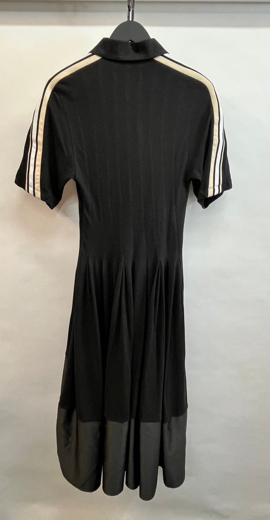KOCHE Black, Multi-coloured Polo Pleated Dress Size 36 - Spitalfields Crypt Trust