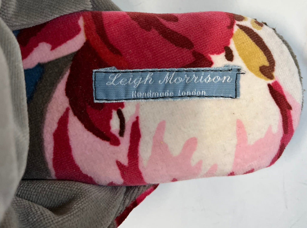 Leigh Morrison Pointed Handmade Floral Slippers - Spitalfields Crypt Trust