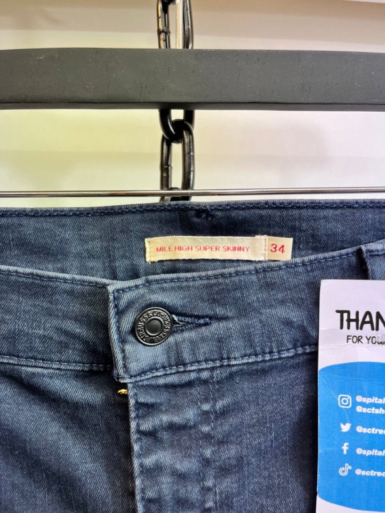 LEVI STRAUSS & CO. Navy Skinny Jeans Size 34 - Spitalfields Crypt Trust