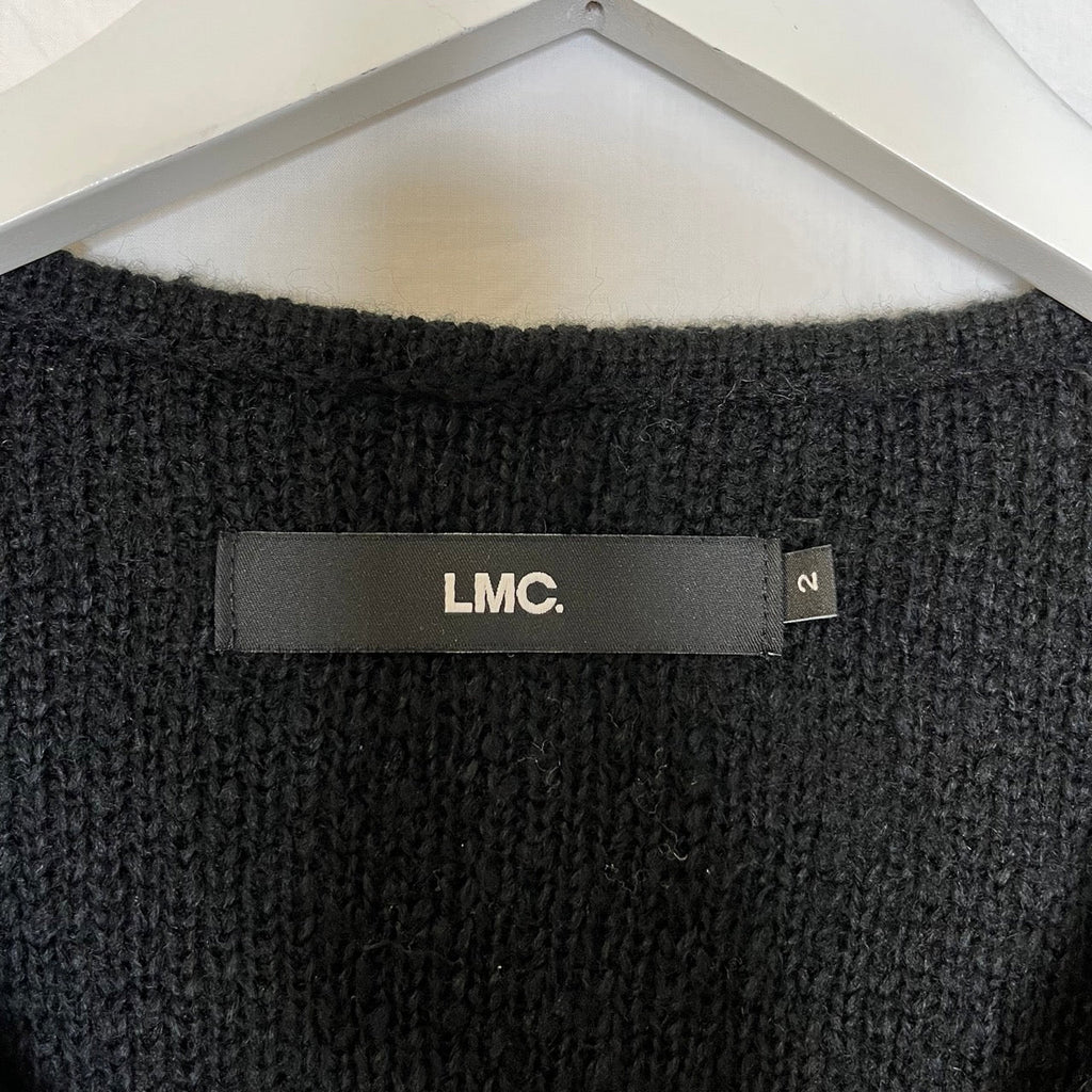 LMC Black, Blue, Green Classic Argyle Brushed Cardigan Size M - Spitalfields Crypt Trust