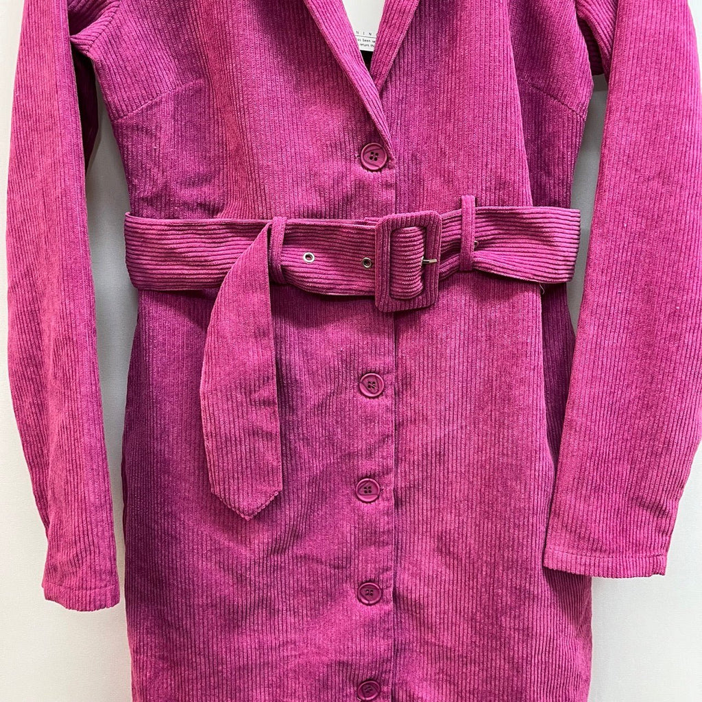 Lola May Purple Cord Mini Blazer Dress Size 12 New With Tags - Spitalfields Crypt Trust