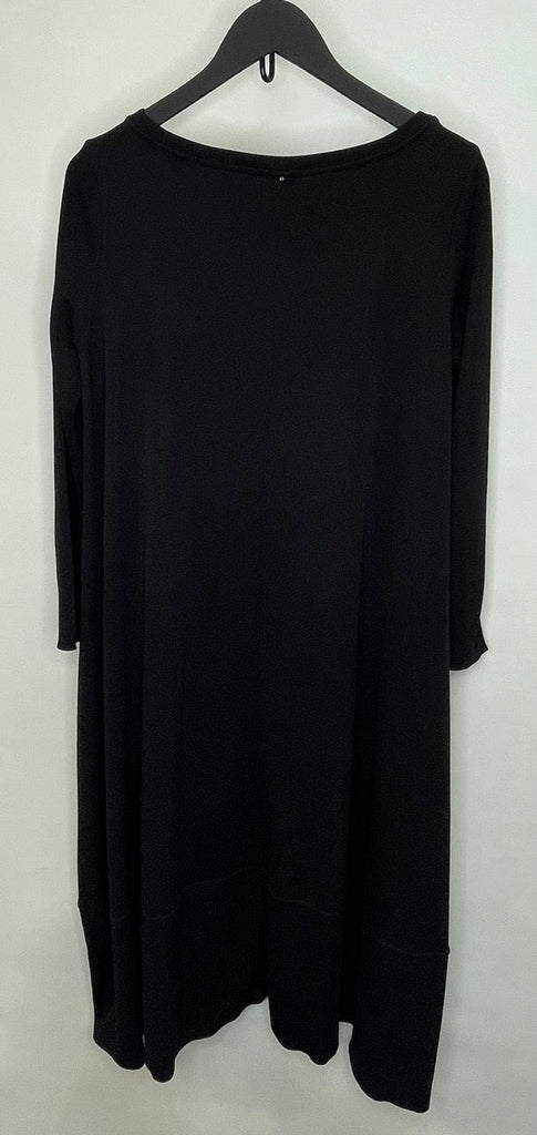 MAX MARA LEISURE Black Midi Dress Size GB S - Spitalfields Crypt Trust