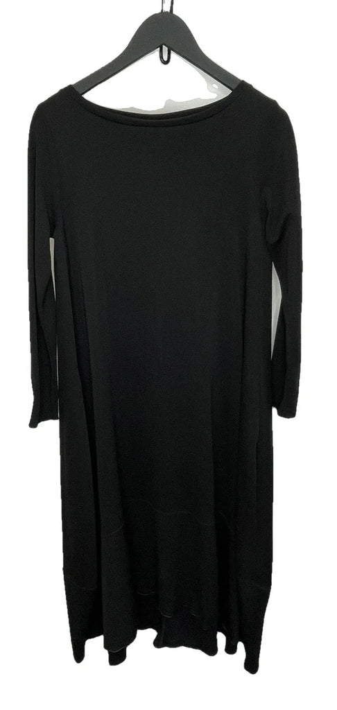 MAX MARA LEISURE Black Midi Dress Size GB S - Spitalfields Crypt Trust