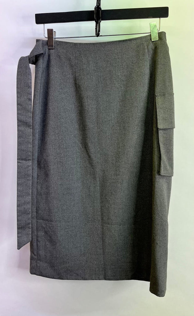 MONKI Grey Wrap Skirt Size 36 - Spitalfields Crypt Trust