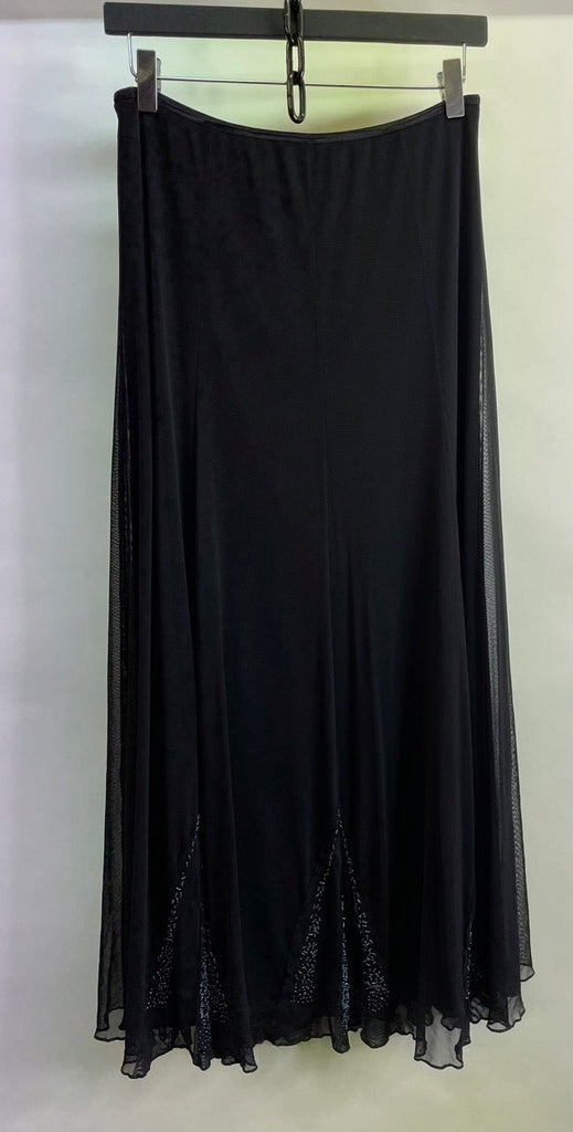 M&S PER UNA Black Maxi Skirt Size 12r - Spitalfields Crypt Trust