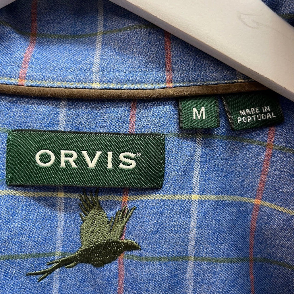Orvis Blue, Multicolored Check Cotton Shirt Size M - Spitalfields Crypt Trust