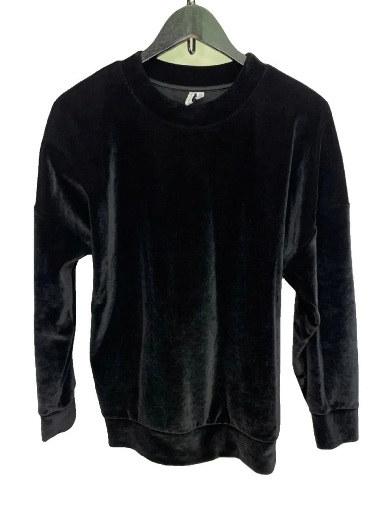 & Other Stories Black Velour Sweatshirt Size EUR 34 - Spitalfields Crypt Trust