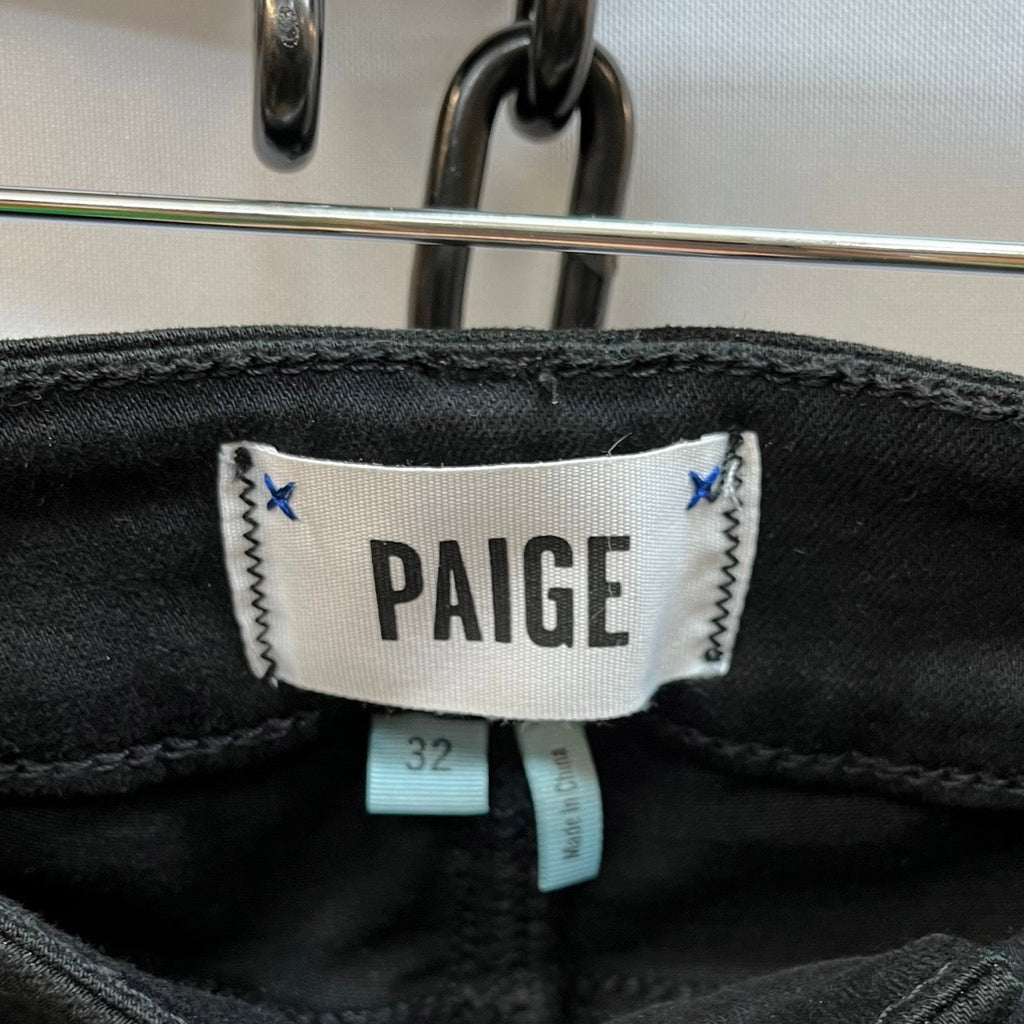 Paige Black Slim Fit Jeans Size 32 - Spitalfields Crypt Trust