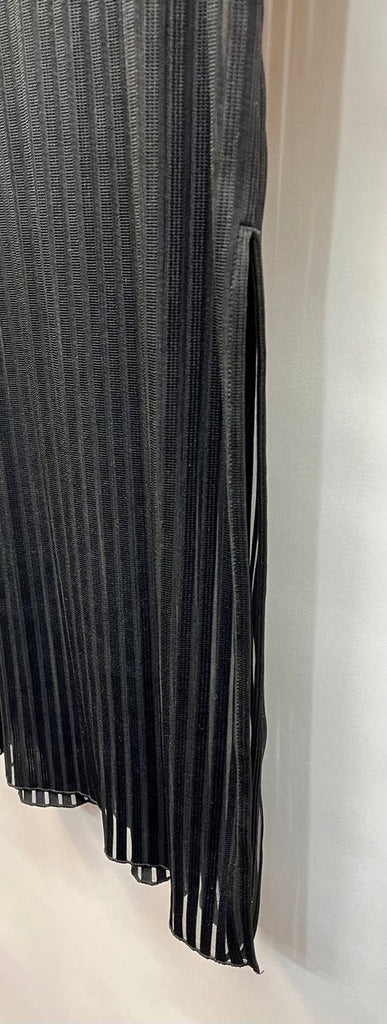 PARIS ATELIER & OTHER STORIES Black Striped Transparent Dress Size EUR 38 - Spitalfields Crypt Trust